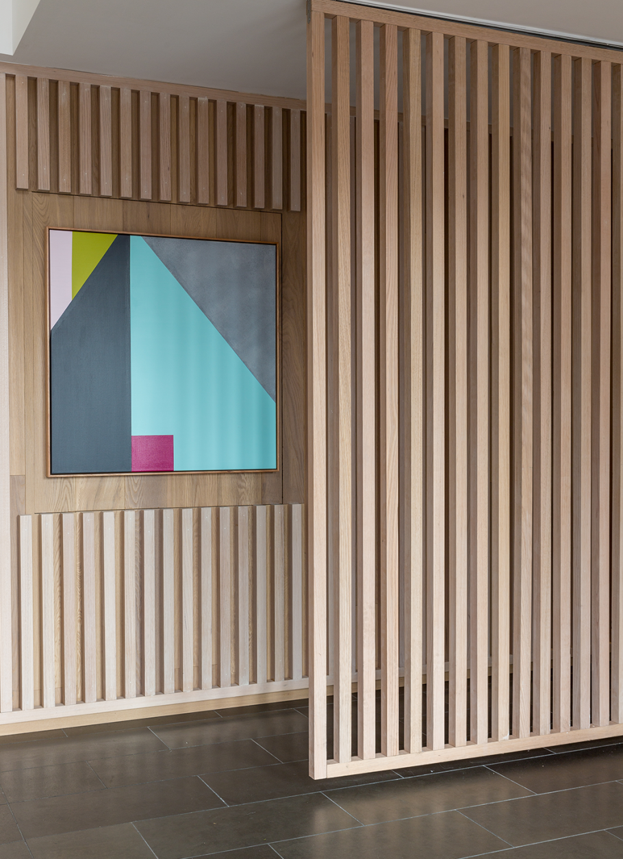 Реечные перегородки в офисе