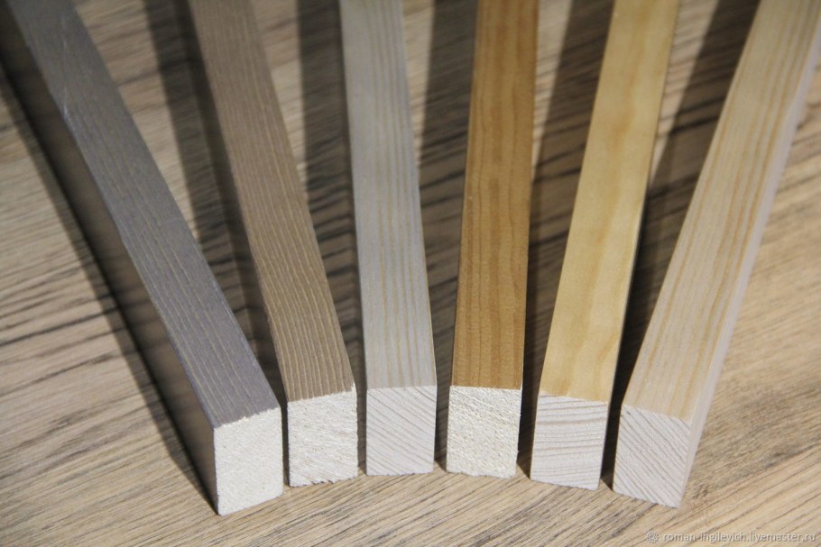 Конструкции из деревянных реек