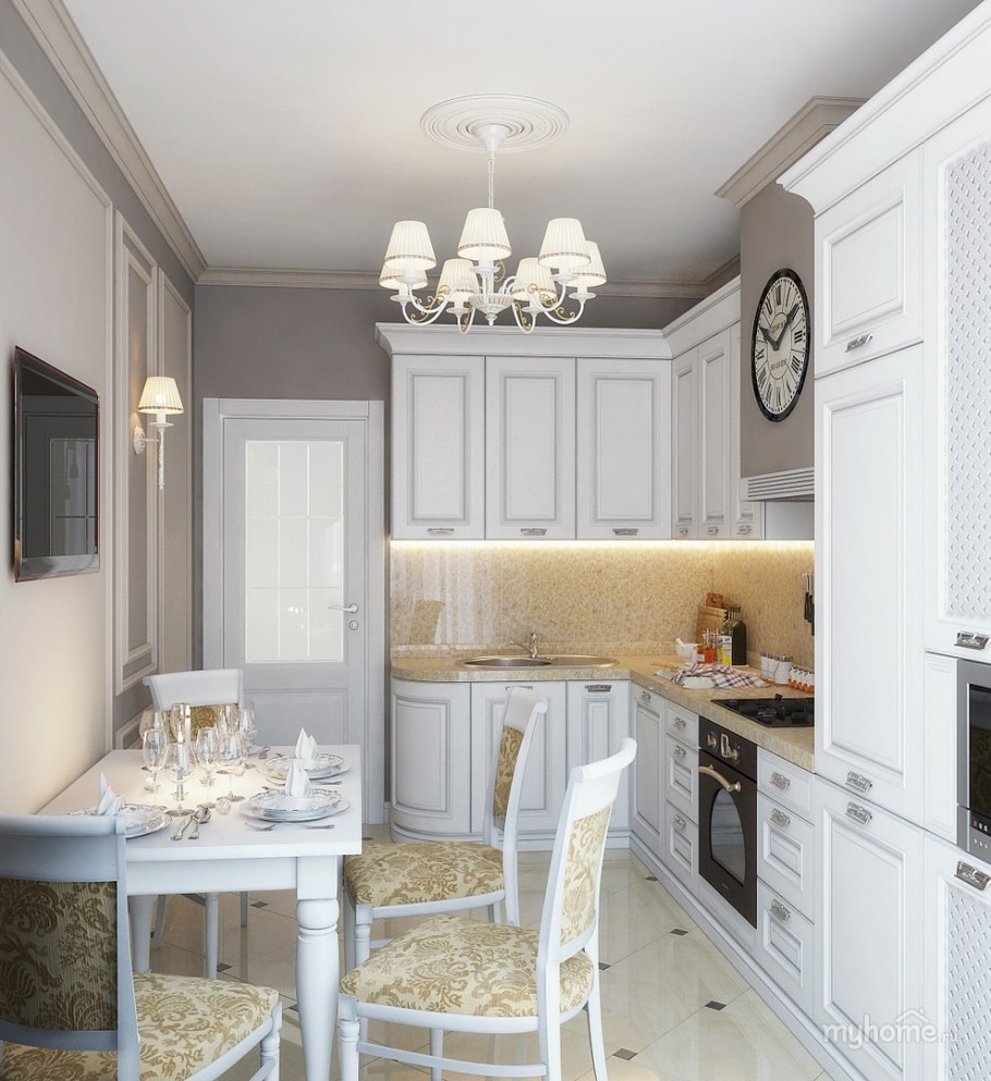 Кухня Неоклассика слоновая кость