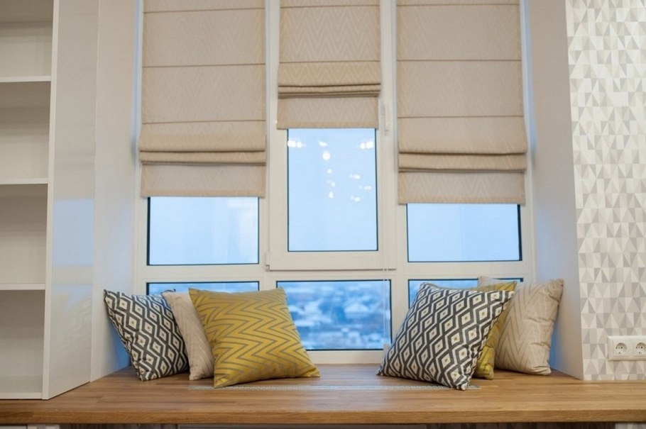 Двойные римские шторы день ночь