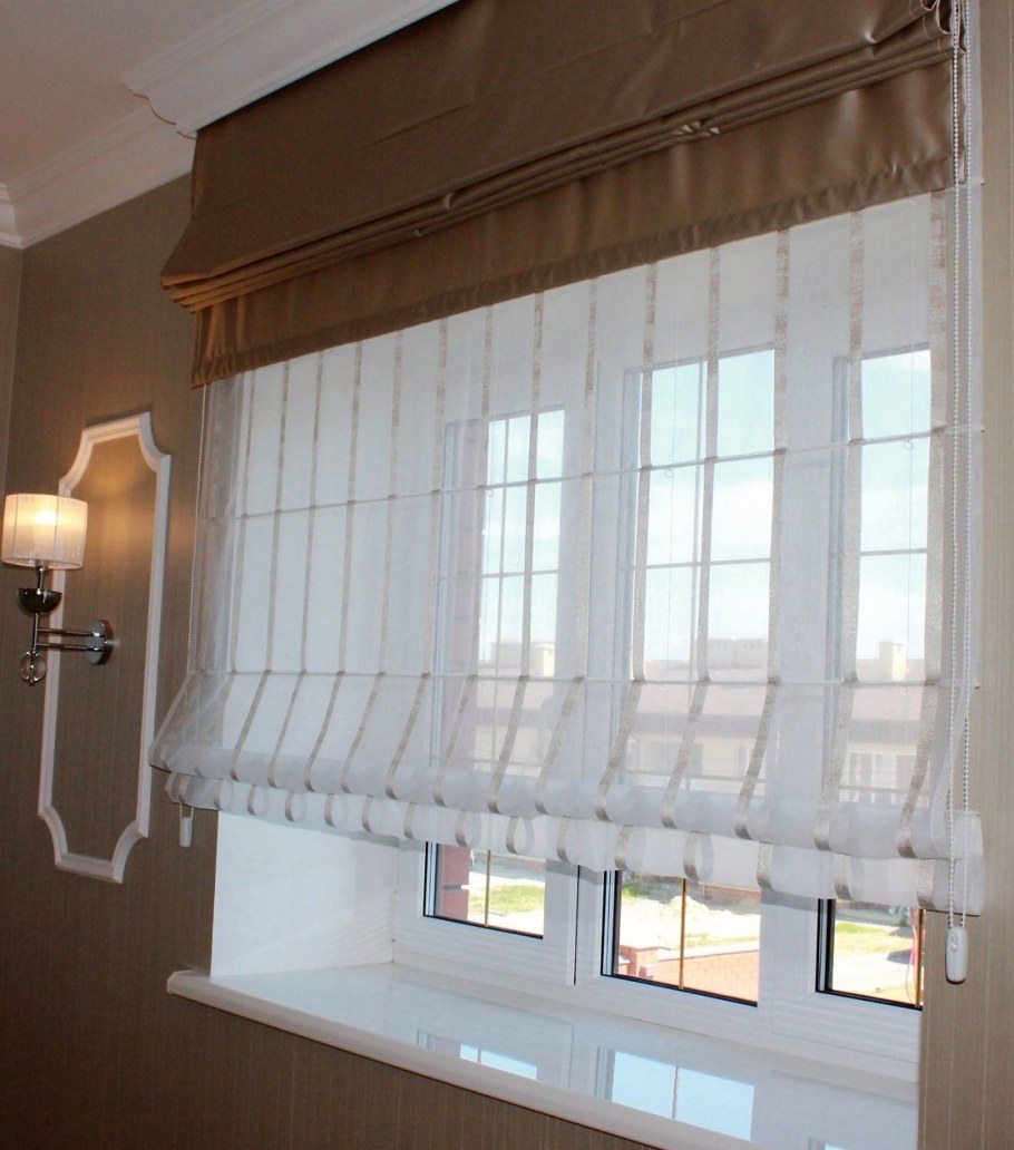 Римские шторы в гостиную