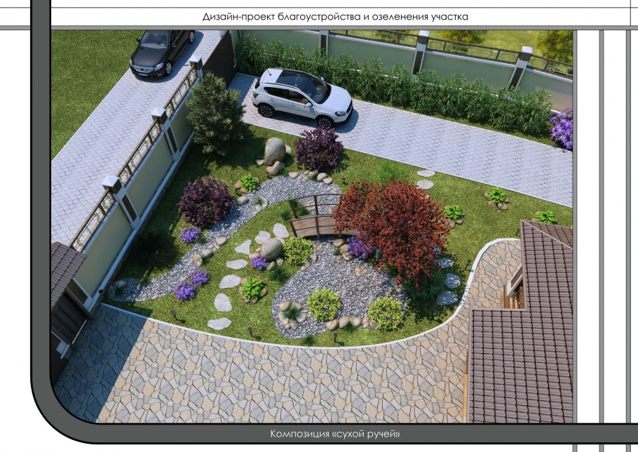 Обустройство площадки перед домом