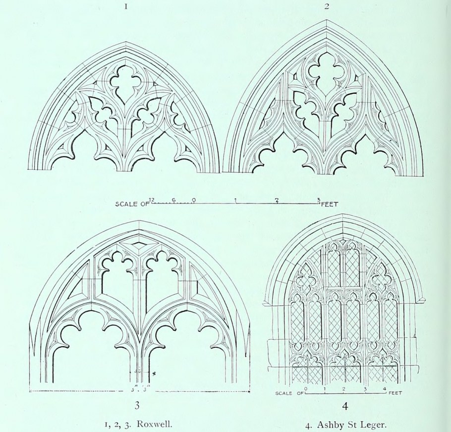 Стрельчатая арка Готика чертеж