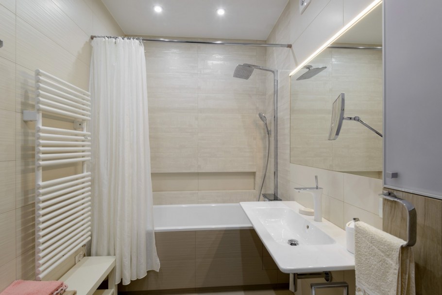 Ванная комната вишневого цвета