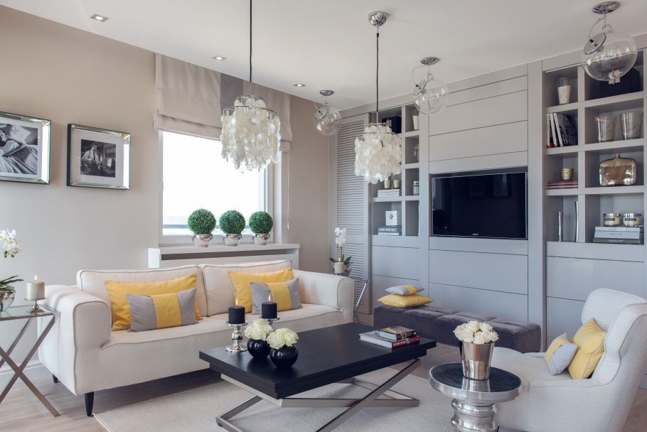 Светильники в скандинавском стиле на кухне