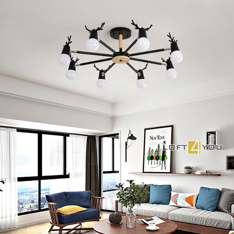 Светильники в скандинавском стиле на кухне