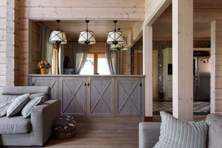 Интерьеры домов Honka из клееного бруса