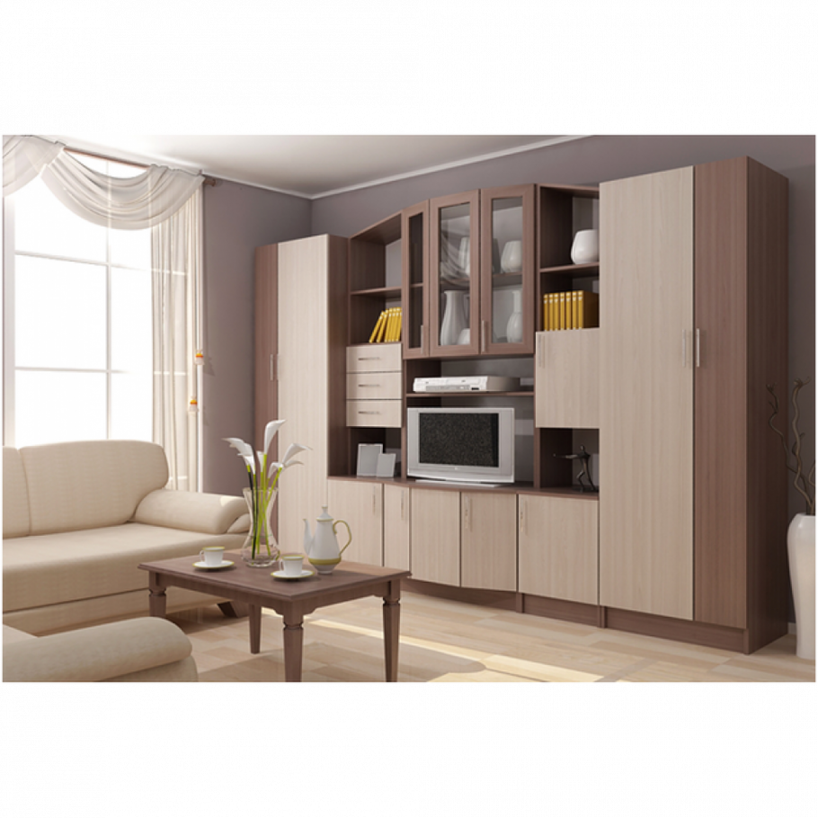 Стенка марта-10 (ясень тёмный)