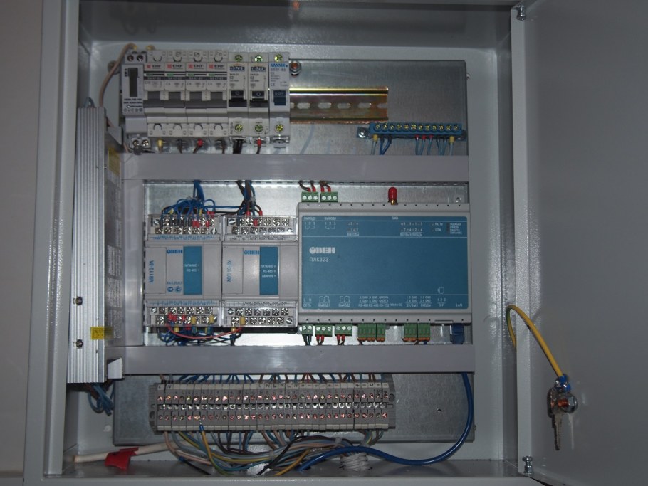 Контроллер освещения ПЛК схема