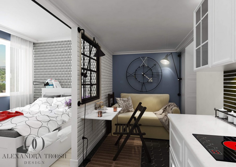 Планировка студии 25 кв.м