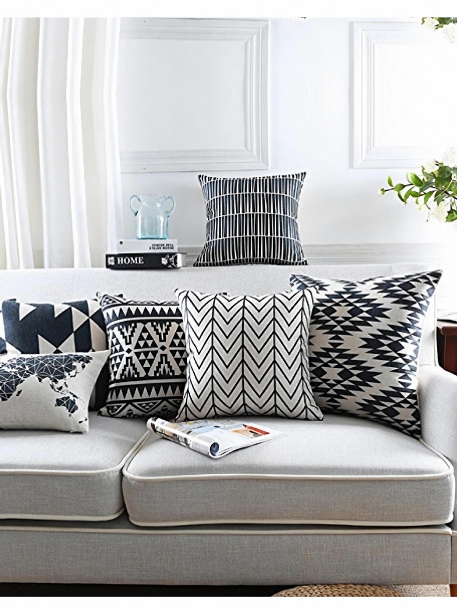 Диванные подушки в скандинавском стиле