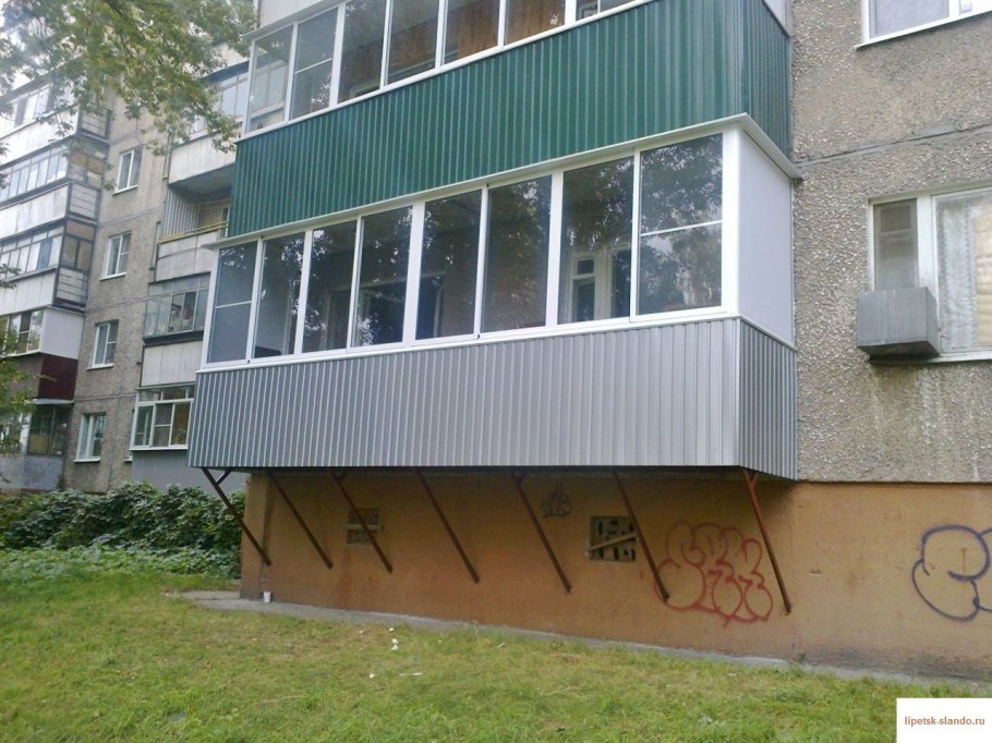 Балкон вид снаружи