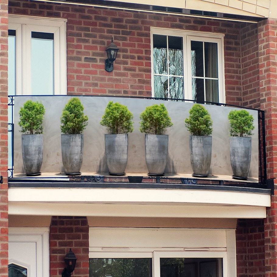 Алюминиевый балкон коричневый