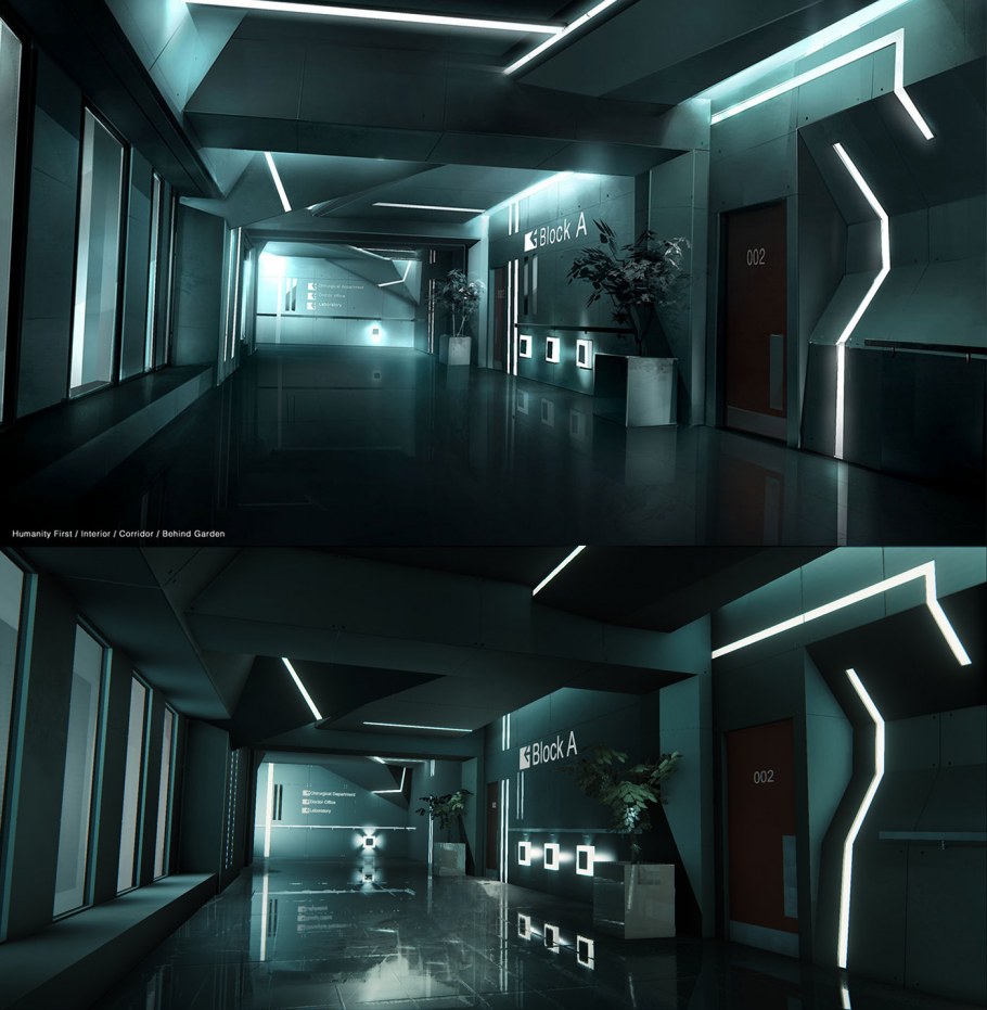 Футуристическая комната