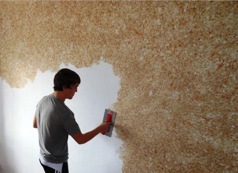 Декоративная штукатурка с блестками