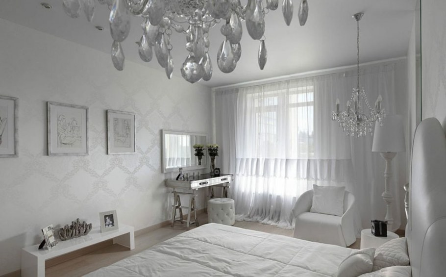 Серебристый цвет в интерьере