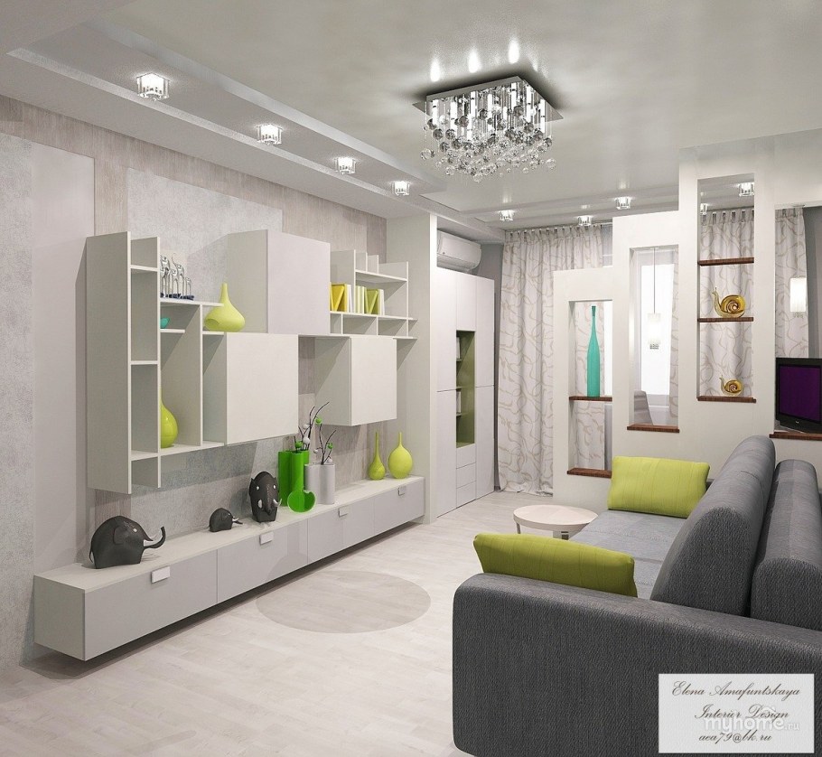 Гостиная в Серебряном цвете