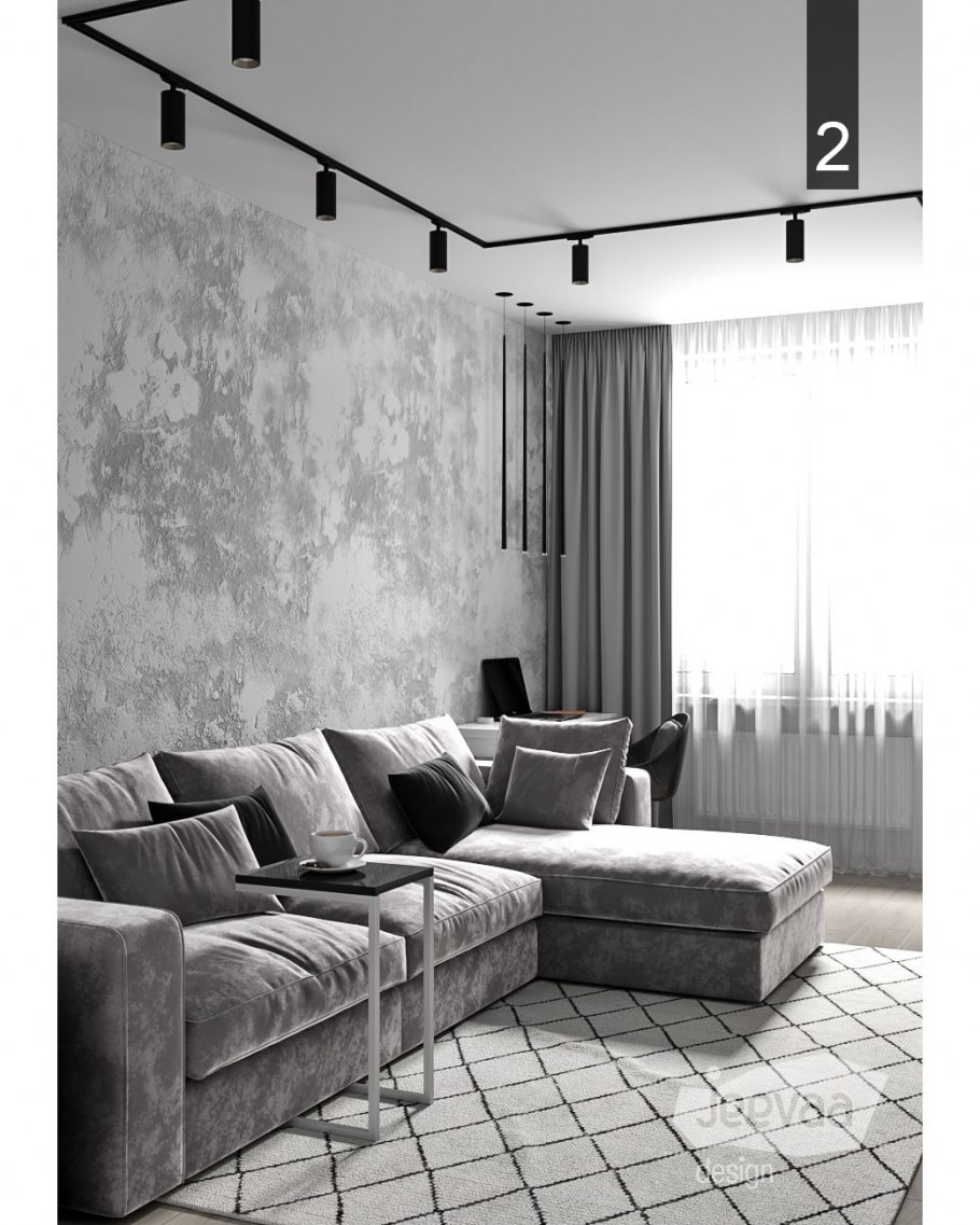 Серебристая гостиная