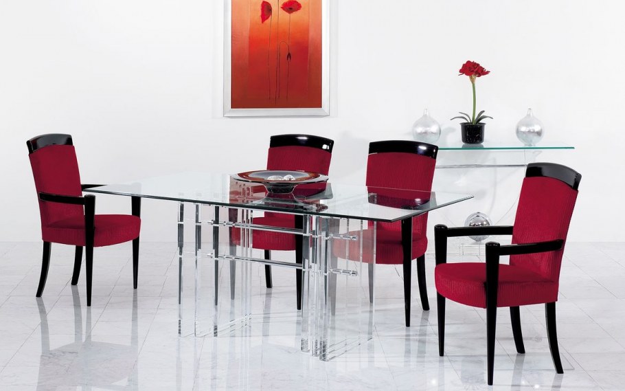 Красный стол Румер