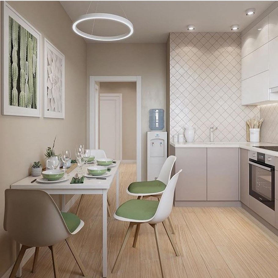 Интерьер кухни 11м2 прямоугольная