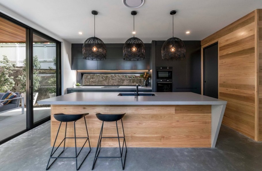 Угловая кухня в современном стиле