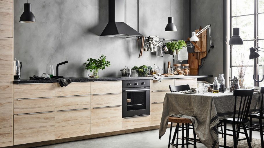 Двухуровневая кухня икеа