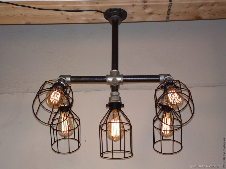 Потолочный светильник в стиле Индастриал лофт