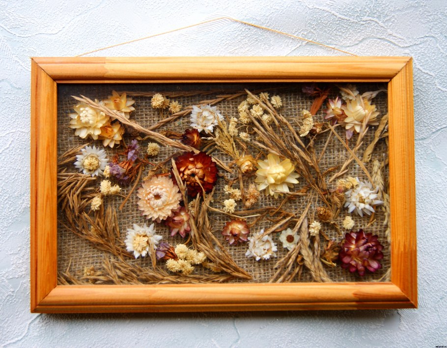 Фитокартины из сухоцветов