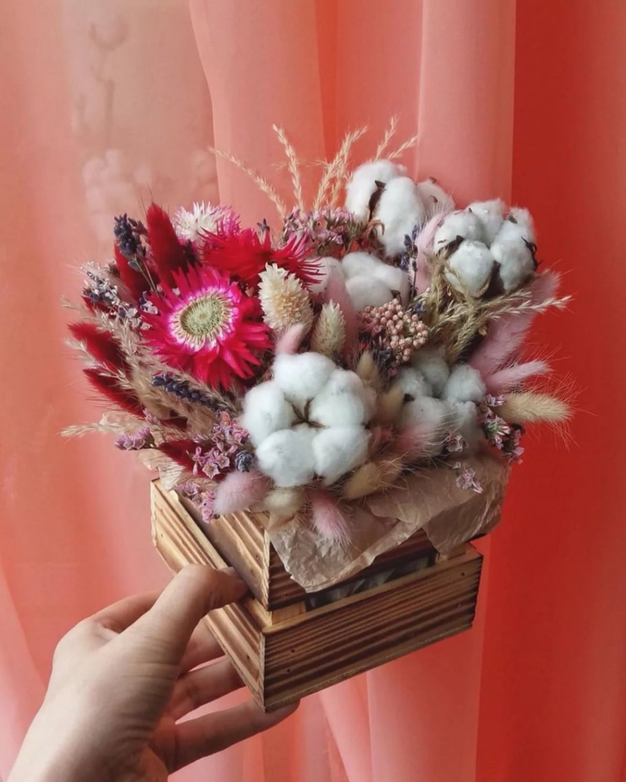 Цветочные композиции из сухоцветов