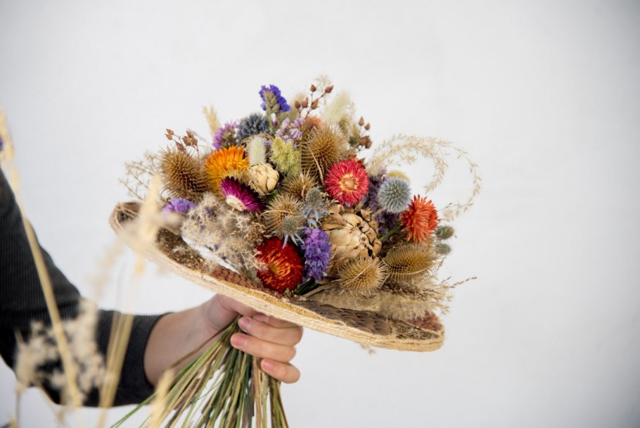 Сухая трава гербарий сухоцветы