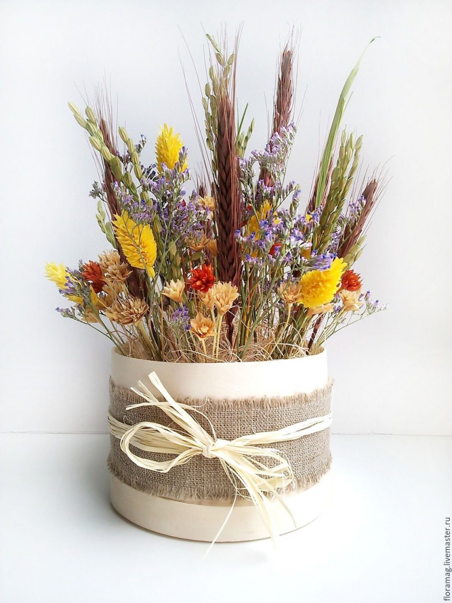 Композиции из сухих цветов и Икэбана