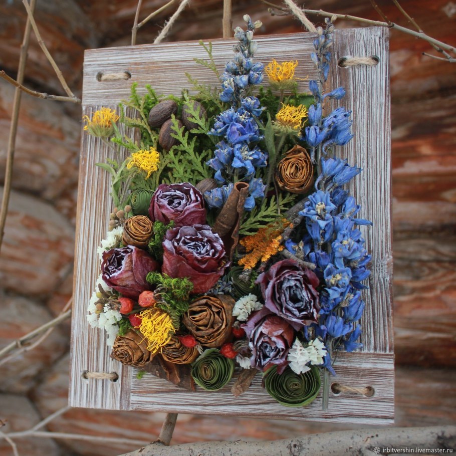 Веночки из сухоцветов