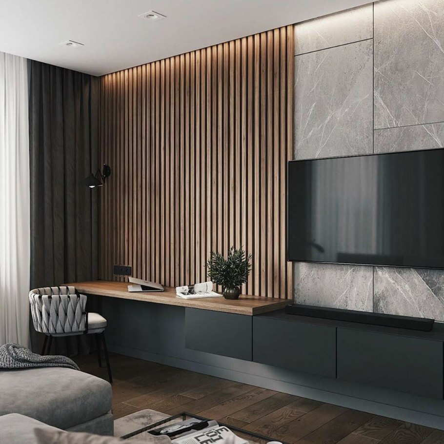 Телевизор встроенный в стену