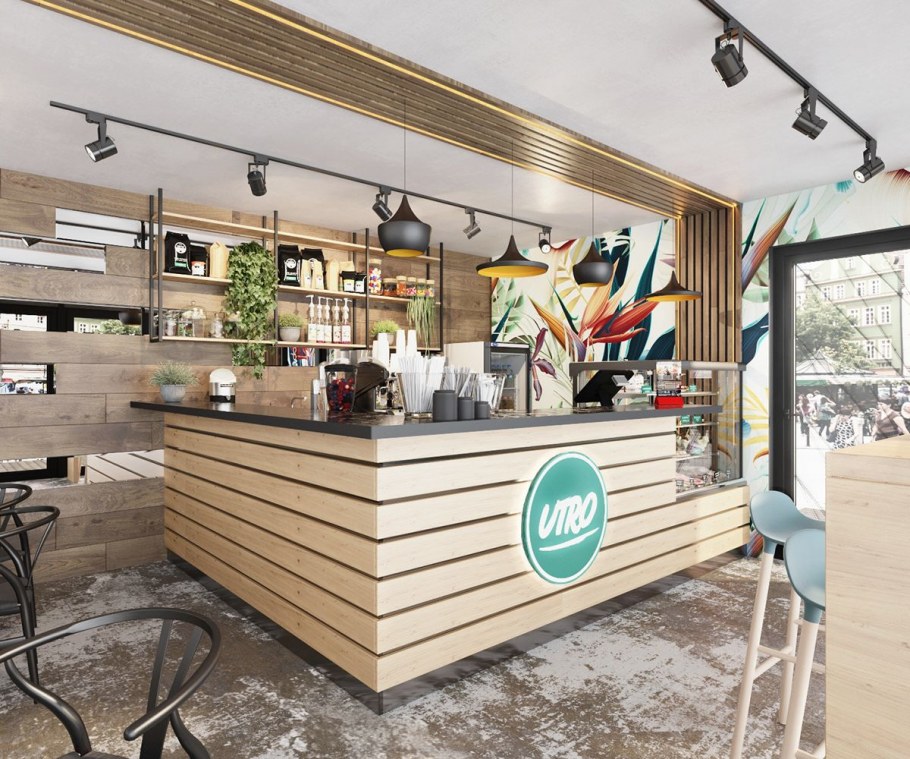 Интерьер кафе, кофейни