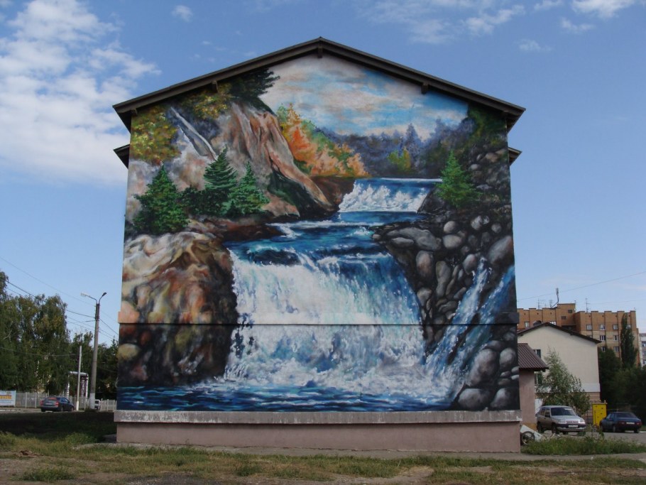 Граффити на стене в квартире