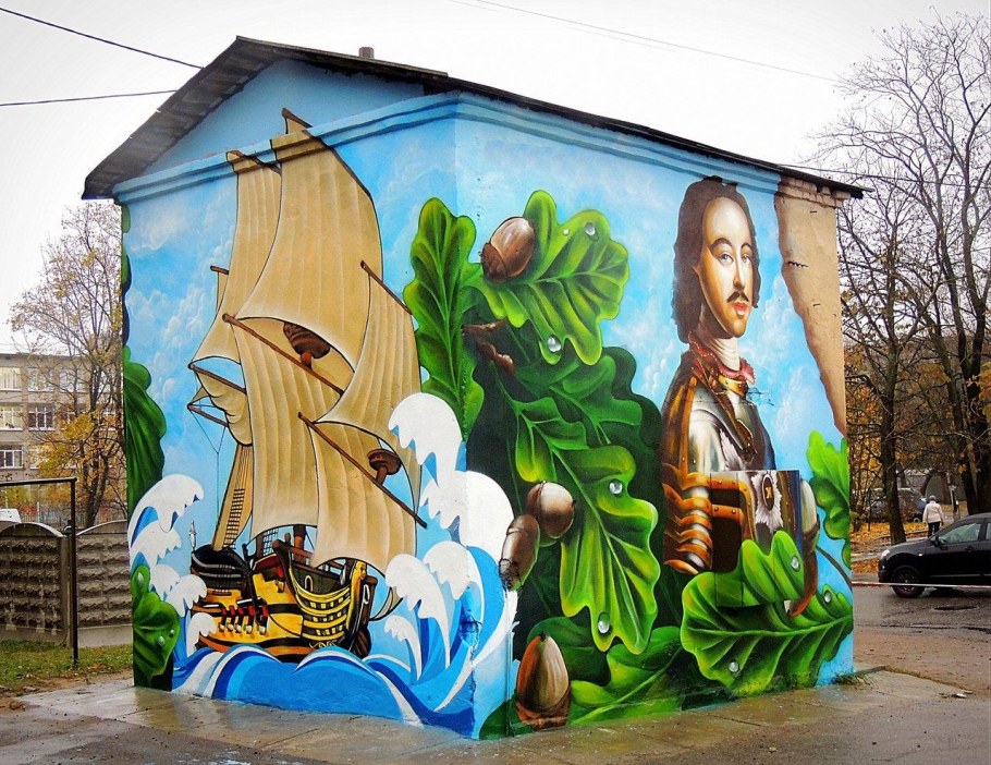 Роспись стен маркером