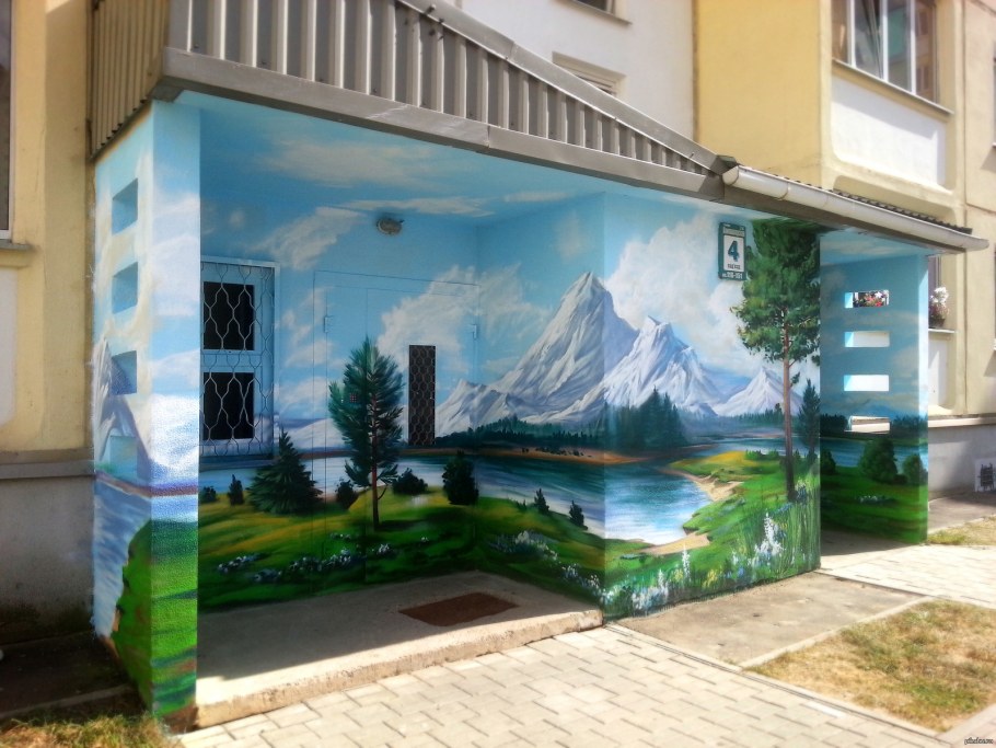 Комната в стиле стрит арт