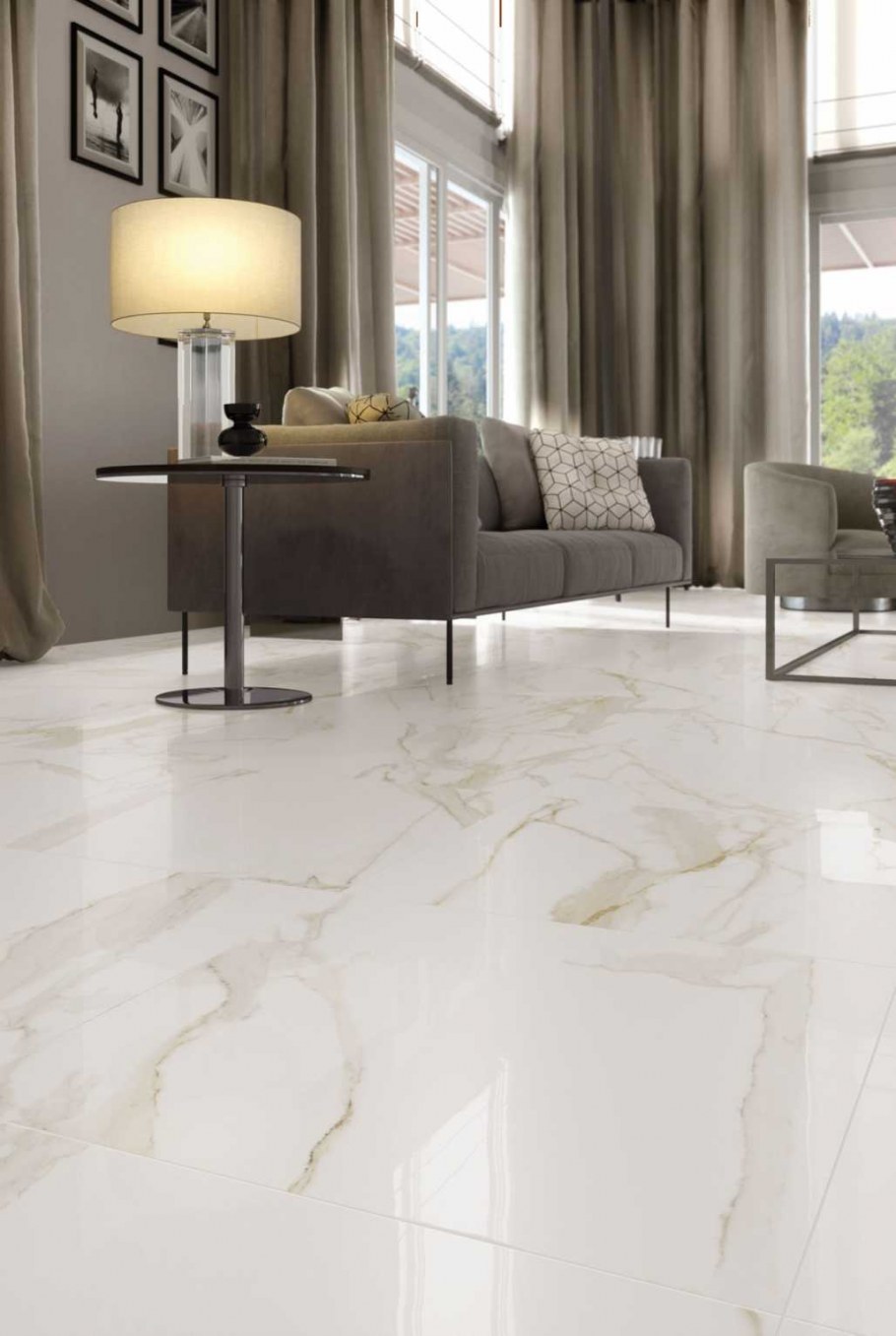 Плитка в квартире студии