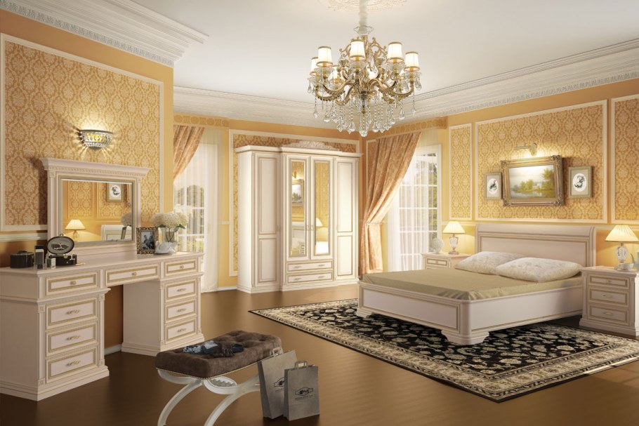 Спальни из массива дерева