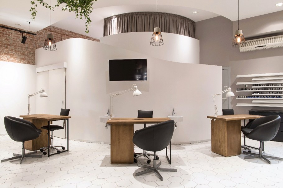 Маникюрный салон в стиле лофт