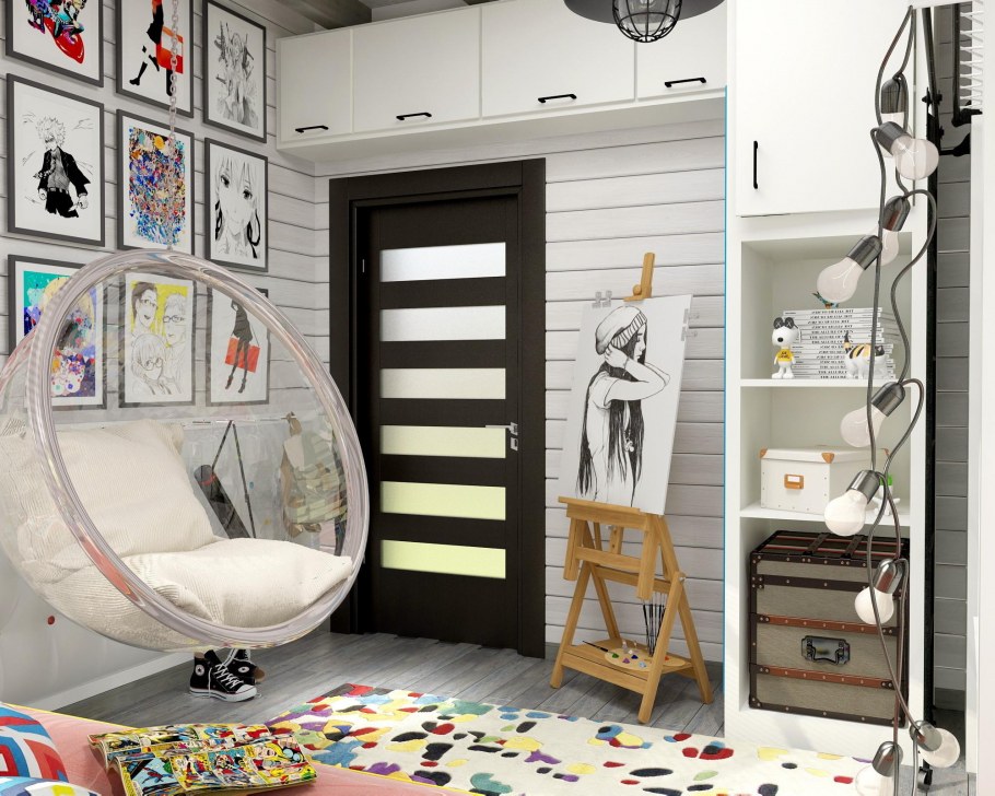 Комната для подростка девочки анимешницы Наруто