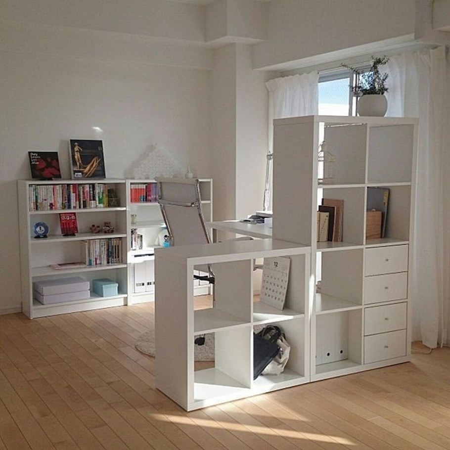 Перегородки из стеллажей каллакс икеа