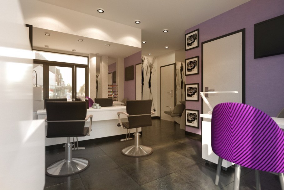 Интерьер парикмахерского зала