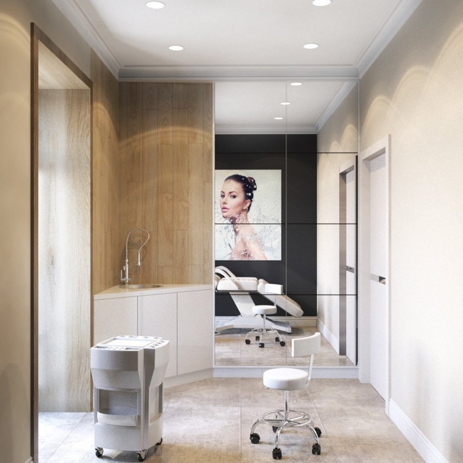 Интерьер маленькой парикмахерской