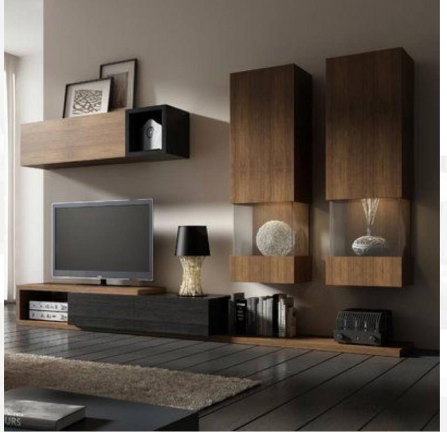 Навесные шкафы в гостиную