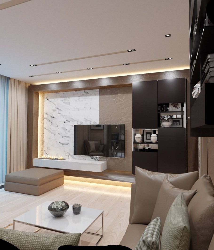 Декор гостиной в современном стиле