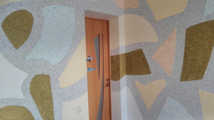 Жидкие обои нанесение