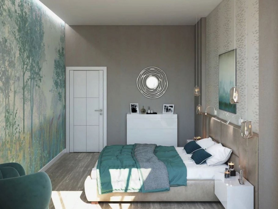 Гостиная голубая Неоклассика