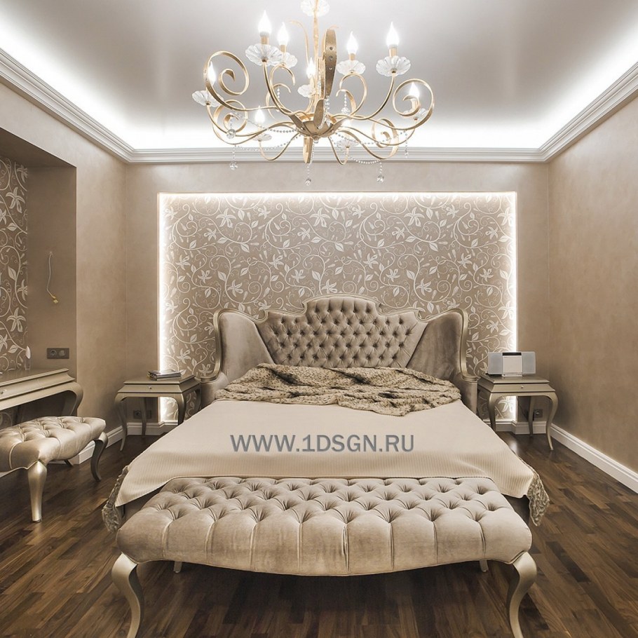 Штукатурка в спальне