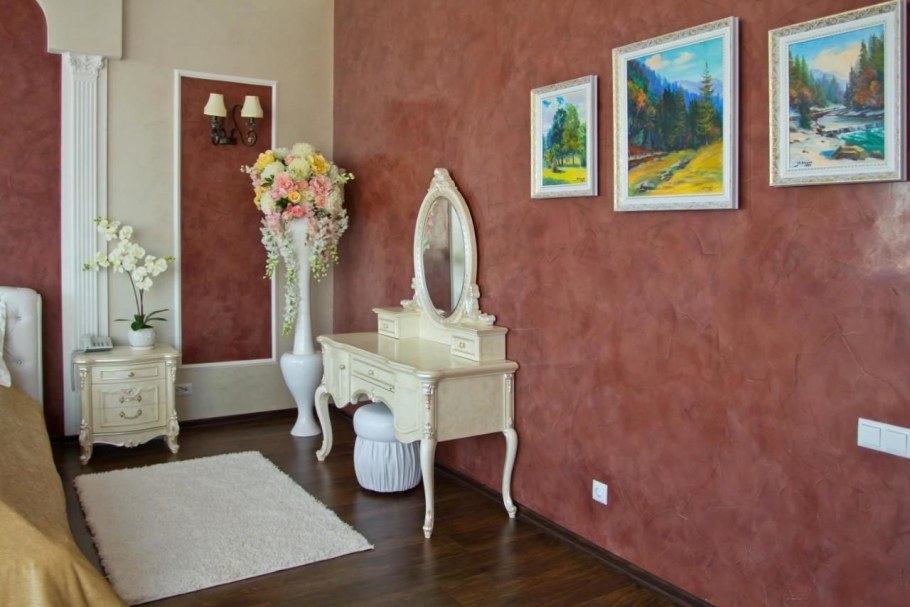 Венецианская штукатурка в интерьере